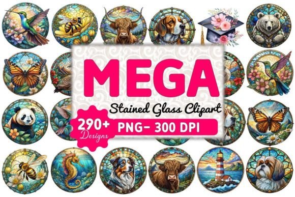 Download Stained Glass Round Mega Bundle - Mega bundle Collection