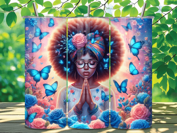 Download Floral Spiritual Woman Prayer Tumbler - Spiritual woman Collection
