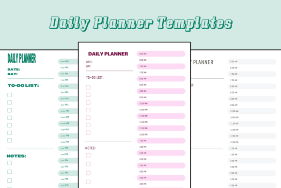 Download Daily Planner Template Best Kdp Interior - Premium Resources