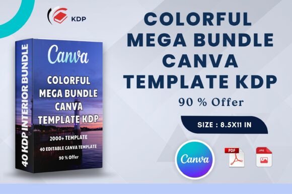 Download Colorful Mega Bundle Canva Template KDP - Mega bundle Collection