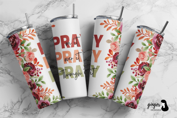 Download Pray Flower 20 Oz Skinny Tumbler Wraps - 20 oz skinny tumbler Collection