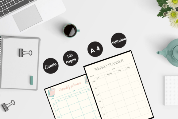 Download Best KDP Weekly Planner Templates 2023 - Premium Bundle