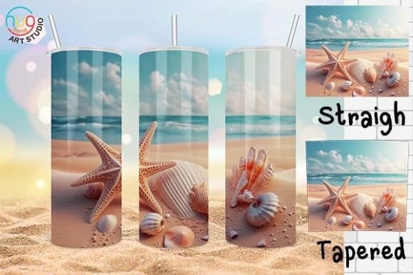Download 3D Seashells 20 Oz Skinny Tumbler - 20 oz skinny tumbler Collection